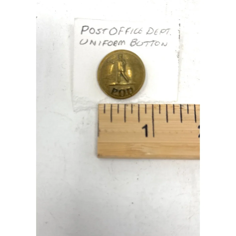 POD Post Office Dept Uniform Button‎